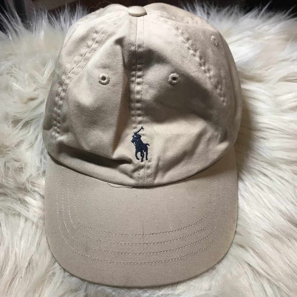 Authentic khaki polo hat adjustable